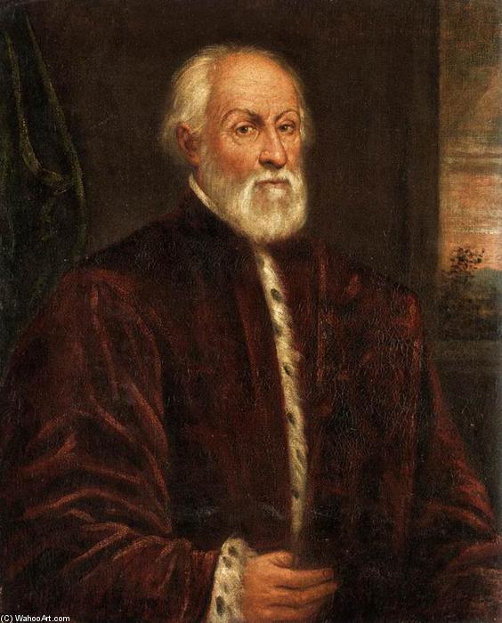 WikiOO.org - Enciclopedia of Fine Arts - Pictura, lucrări de artă Domenico Robusti - Portrait of a Gentleman
