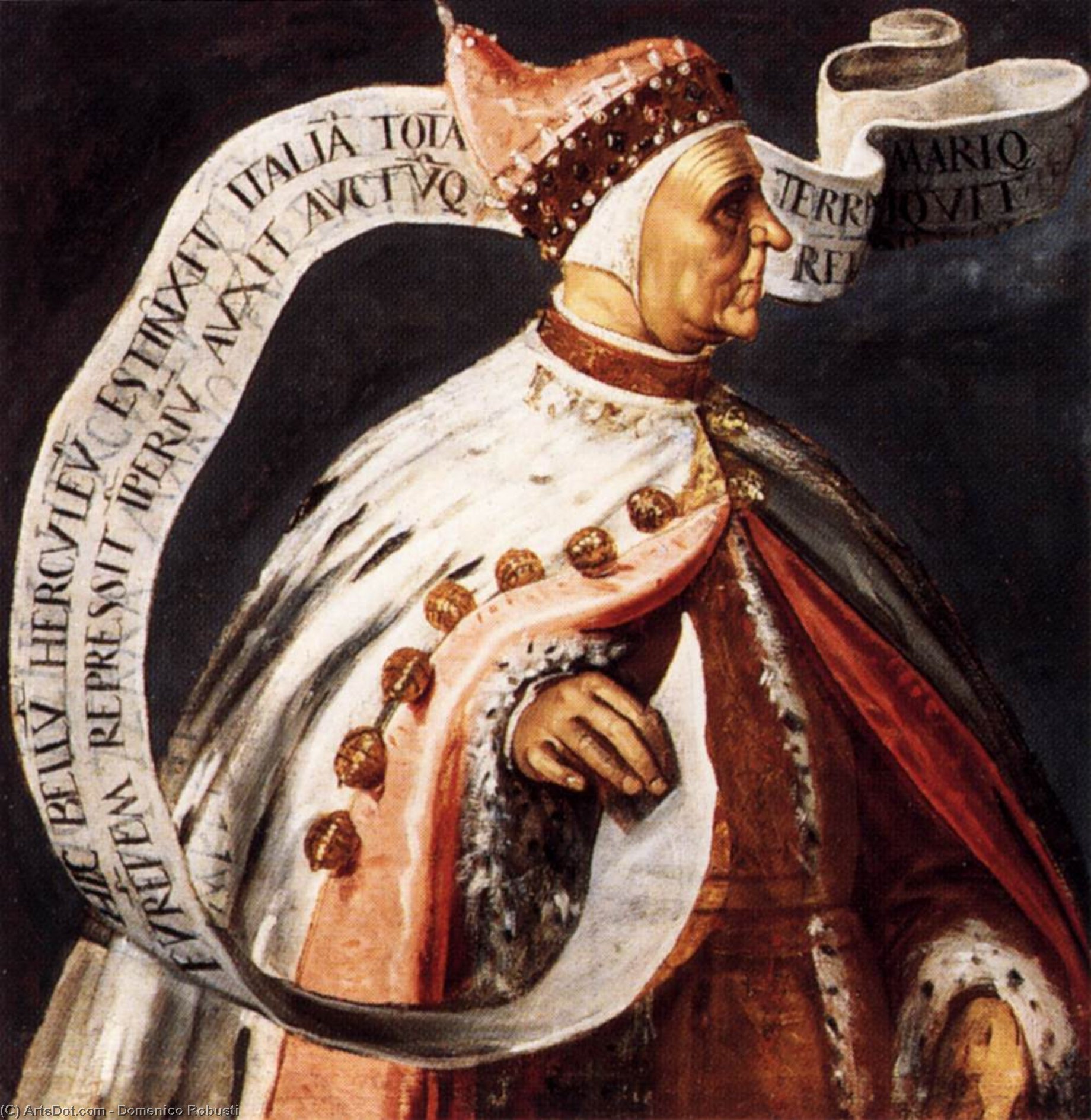 WikiOO.org - 백과 사전 - 회화, 삽화 Domenico Robusti - Portrait of Giovanni Mocenigo