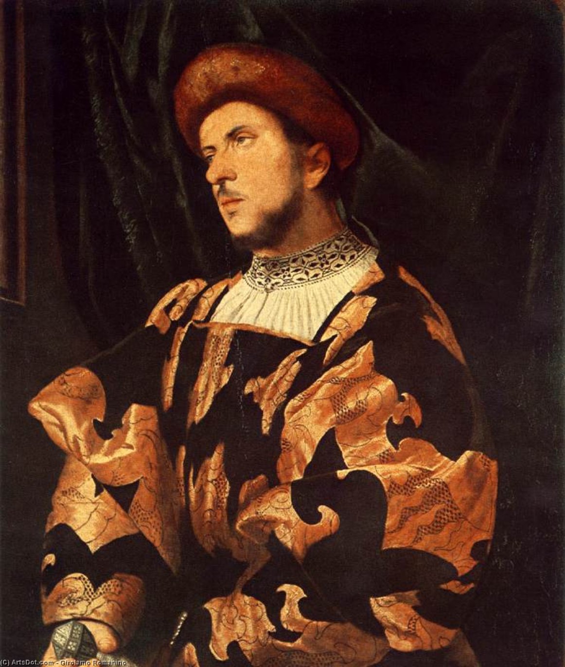 Wikioo.org - The Encyclopedia of Fine Arts - Painting, Artwork by Girolamo Romanino - Portrait of a Man