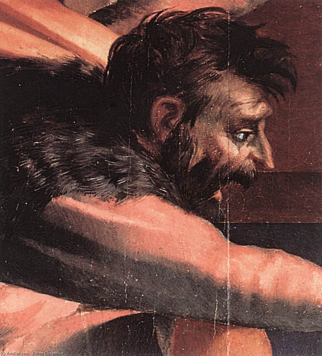 Wikioo.org – L'Enciclopedia delle Belle Arti - Pittura, Opere di Rosso Fiorentino - Discesa dalla Croce particolare