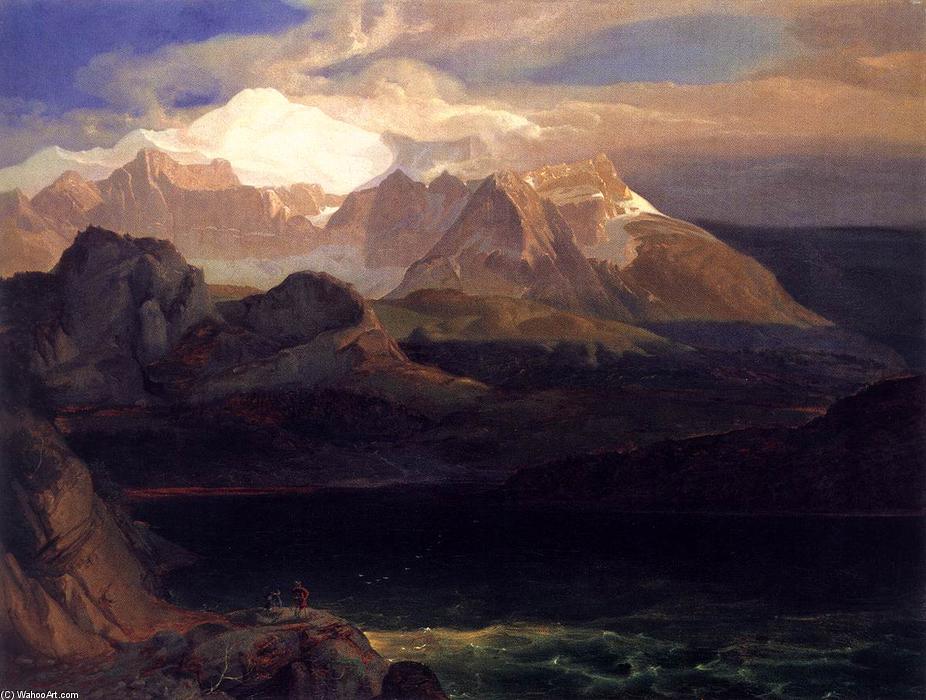Wikioo.org - The Encyclopedia of Fine Arts - Painting, Artwork by Carl Anton Joseph Rottmann - View of the Eibsee
