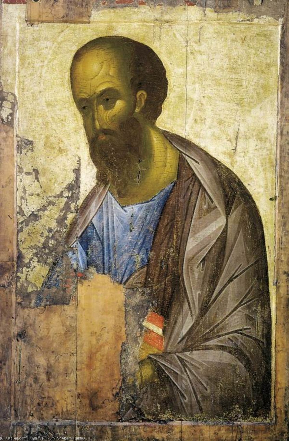 Wikioo.org – L'Encyclopédie des Beaux Arts - Peinture, Oeuvre de Andrey Rublyov (St Andrei Rublev) - Deesis Gamme : l'apôtre Paul