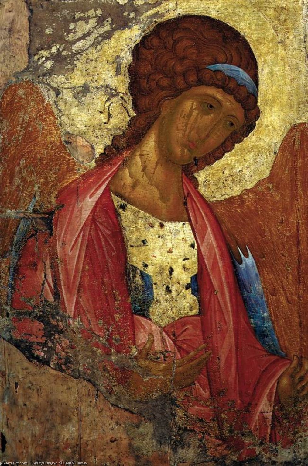 Wikioo.org - The Encyclopedia of Fine Arts - Painting, Artwork by Andrey Rublyov (St Andrei Rublev) - Deesis Range: The Archangel Michael