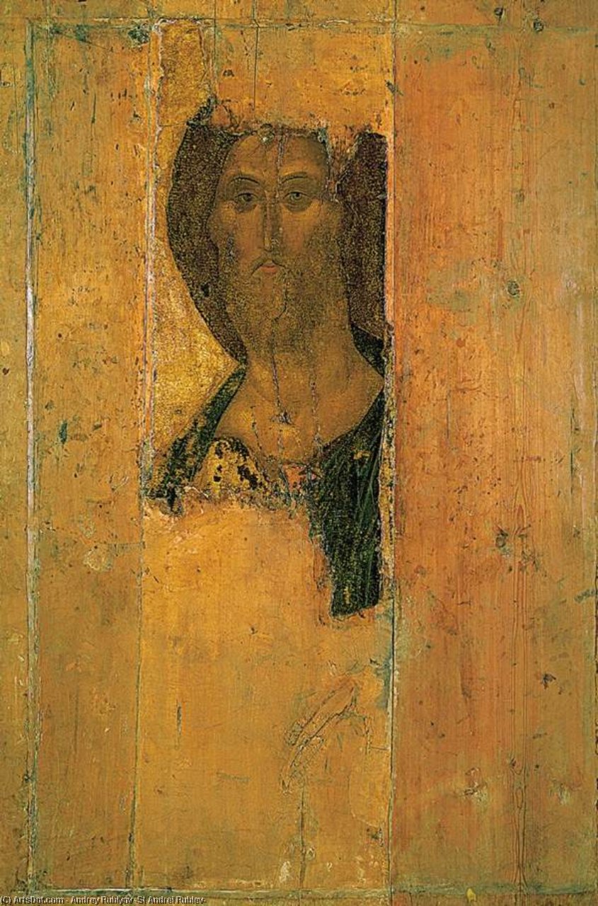 Wikioo.org – L'Encyclopédie des Beaux Arts - Peinture, Oeuvre de Andrey Rublyov (St Andrei Rublev) - Deesis Gamme : sauveur
