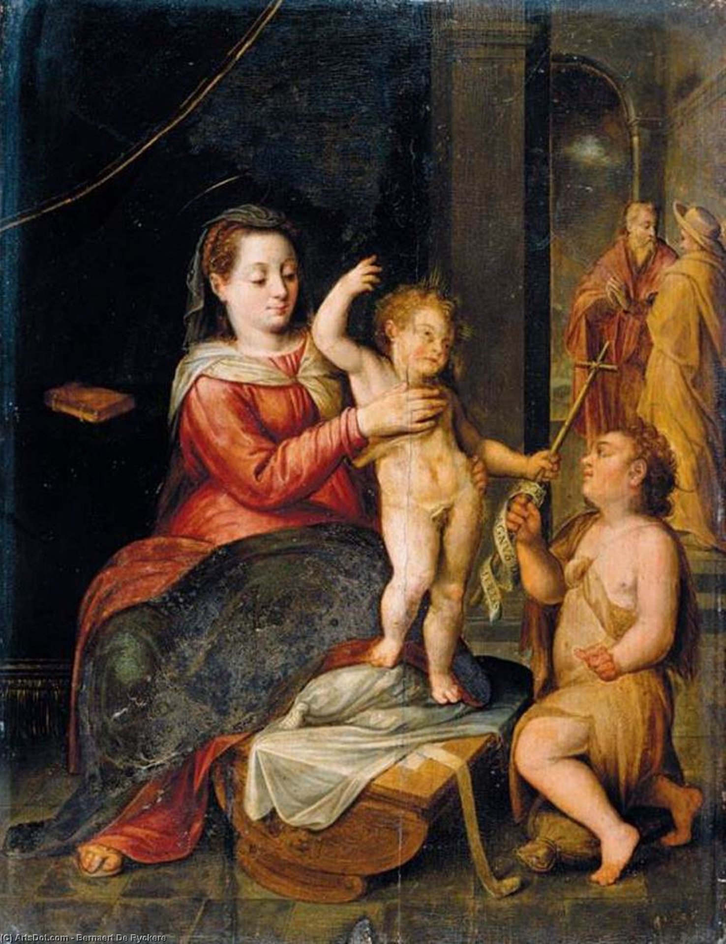 Wikioo.org - The Encyclopedia of Fine Arts - Painting, Artwork by Bernaert De Ryckere - The Virgin and Child