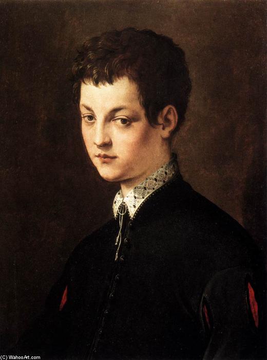 Wikioo.org - The Encyclopedia of Fine Arts - Painting, Artwork by Cecchino Del Salviati - Portrait of a Young Man
