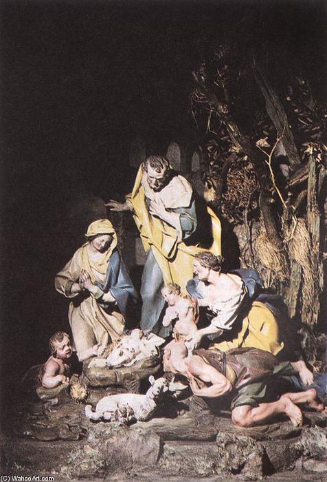 WikiOO.org - Енциклопедія образотворчого мистецтва - Живопис, Картини
 Giuseppe Sammartino - Nativity