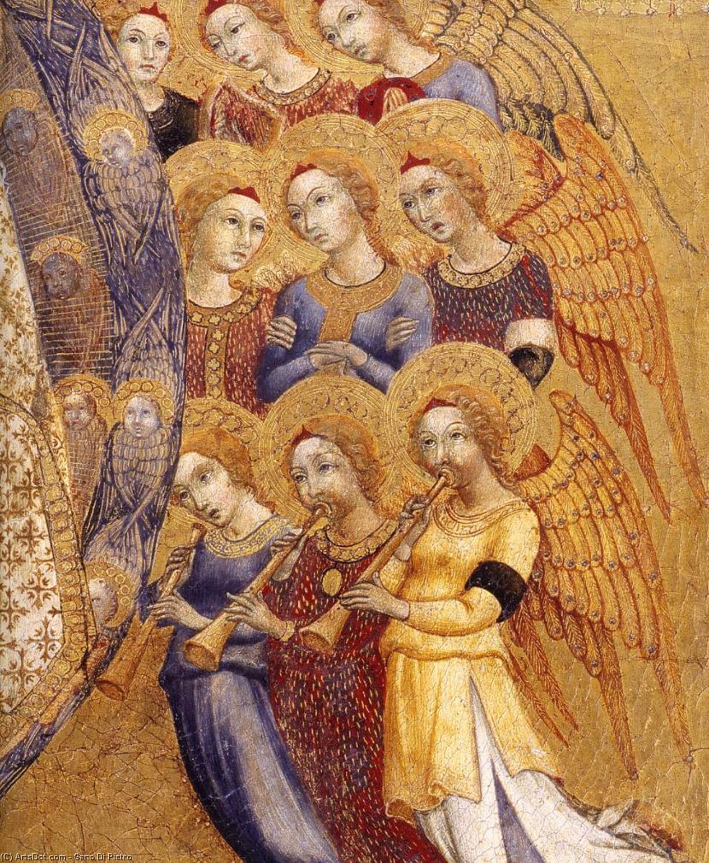 Wikioo.org - สารานุกรมวิจิตรศิลป์ - จิตรกรรม Sano Di Pietro - Assumption of the Virgin (detail)
