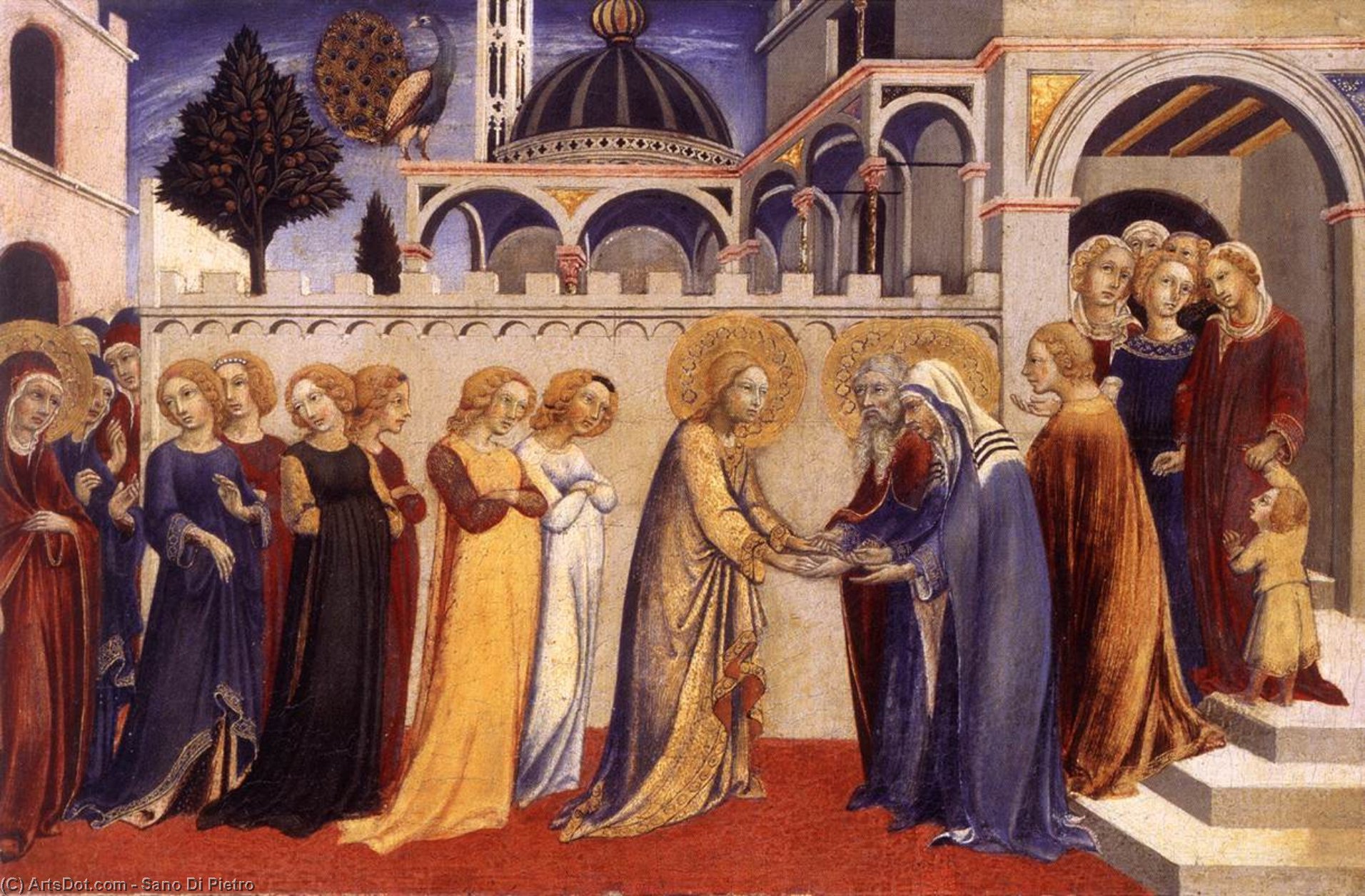 Wikioo.org - สารานุกรมวิจิตรศิลป์ - จิตรกรรม Sano Di Pietro - Return of the Virgin
