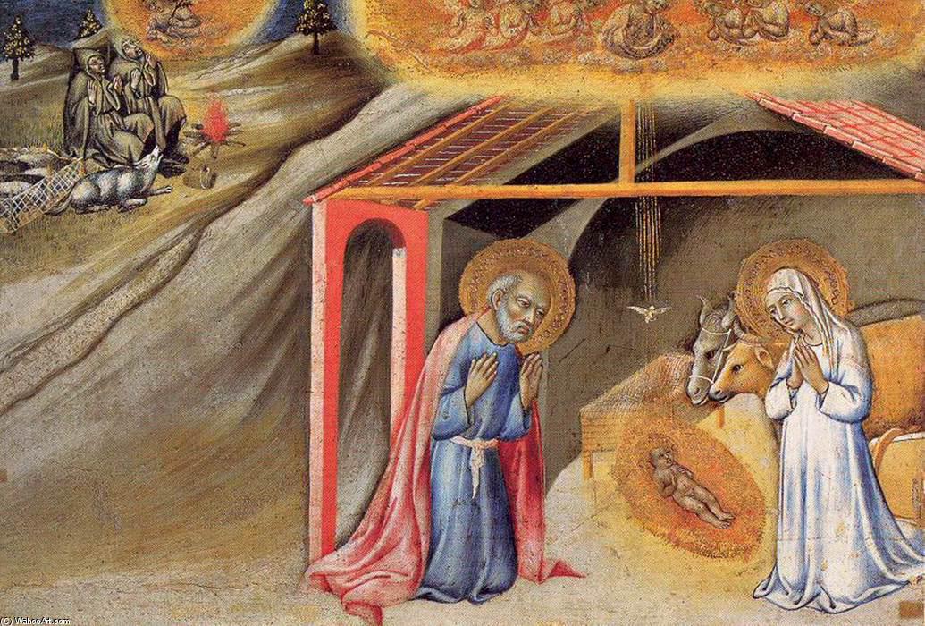WikiOO.org - Enciclopédia das Belas Artes - Pintura, Arte por Sano Di Pietro - The Nativity