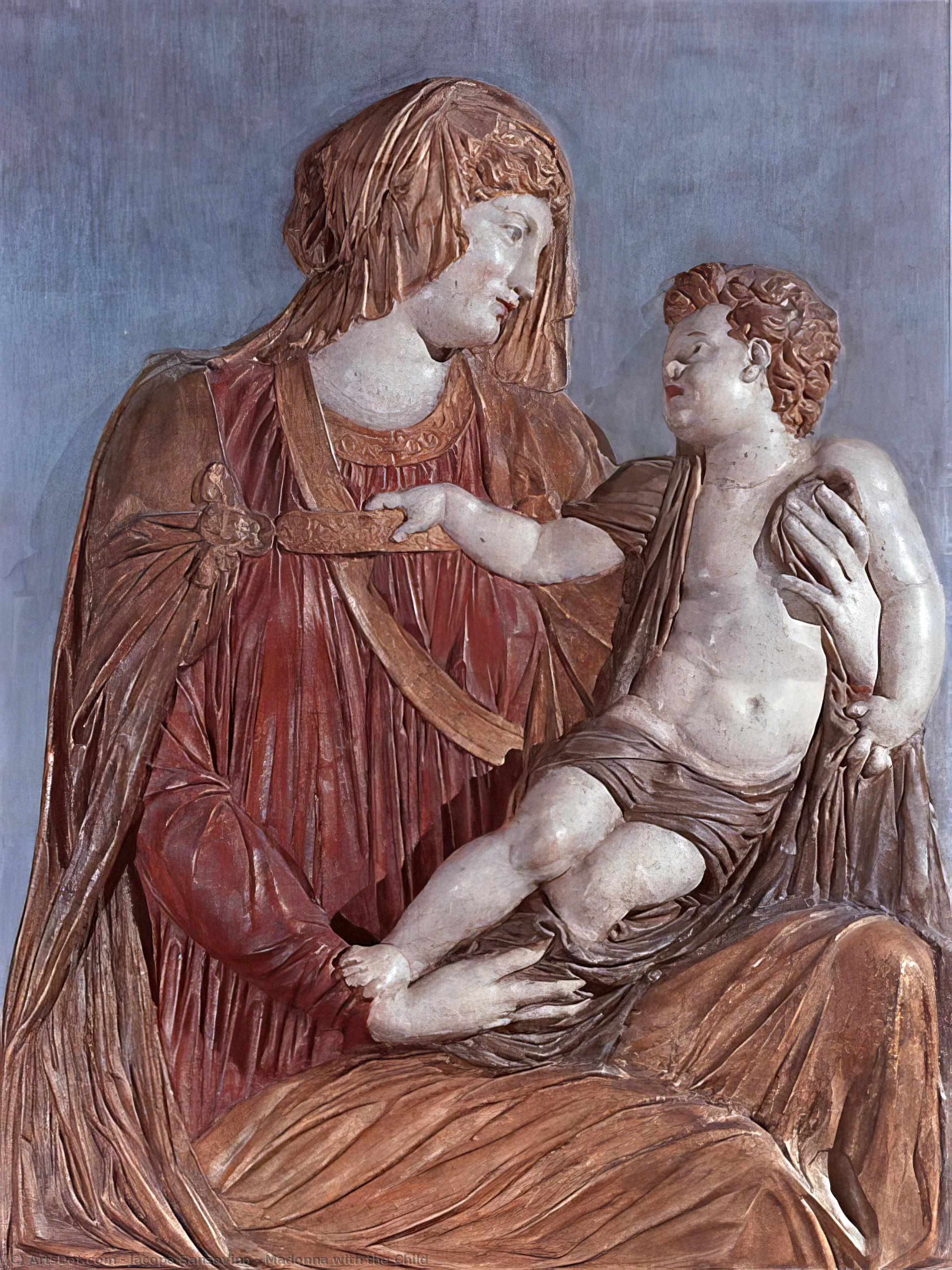 Wikioo.org - The Encyclopedia of Fine Arts - Painting, Artwork by Jacopo Sansovino - Madonna with the Child