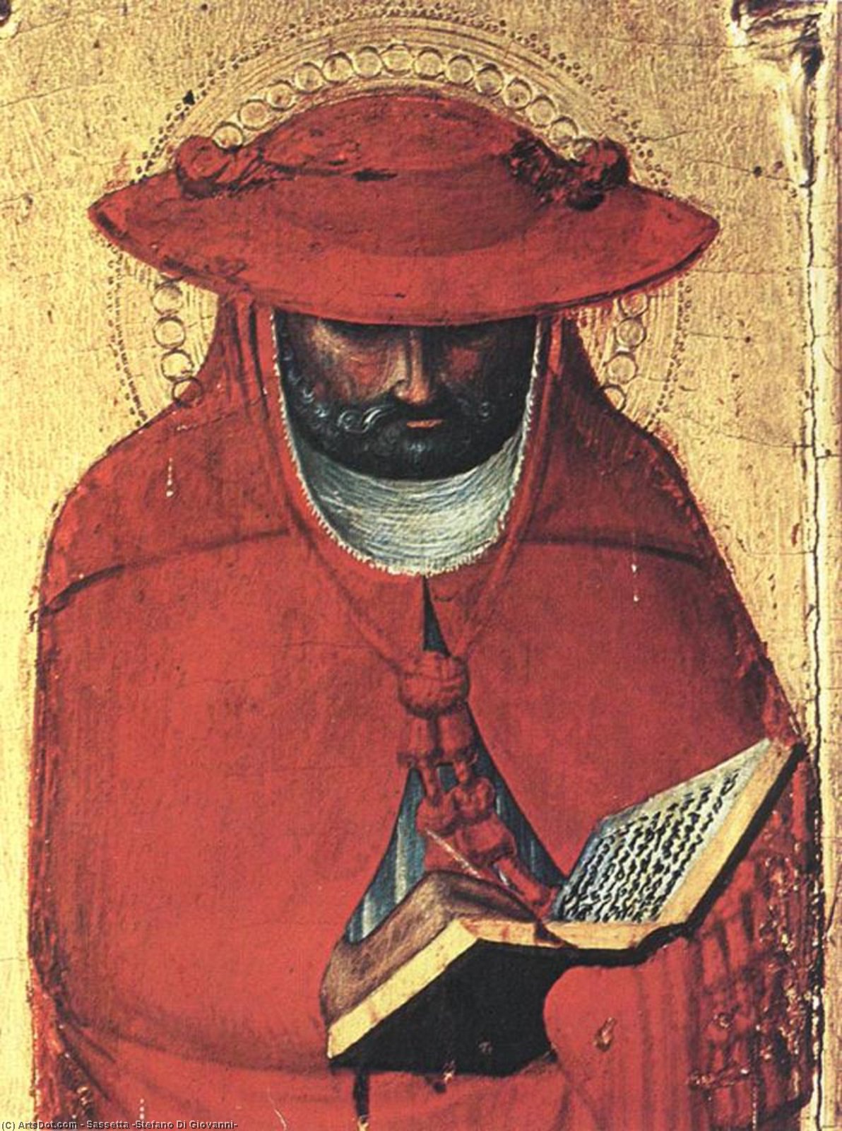 Wikioo.org - The Encyclopedia of Fine Arts - Painting, Artwork by Sassetta (Stefano Di Giovanni) - St Jerome (detail)