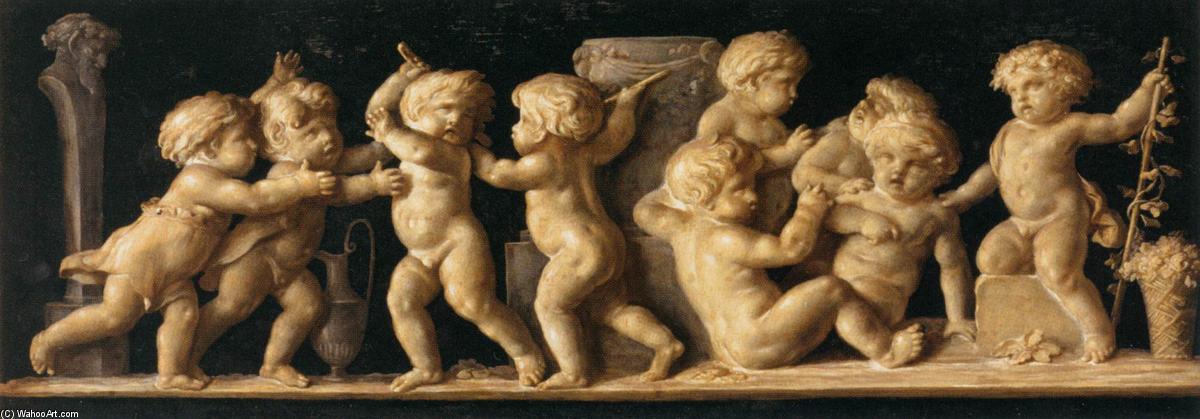 WikiOO.org - אנציקלופדיה לאמנויות יפות - ציור, יצירות אמנות Piat Joseph Sauvage - Bacchanalia of Children
