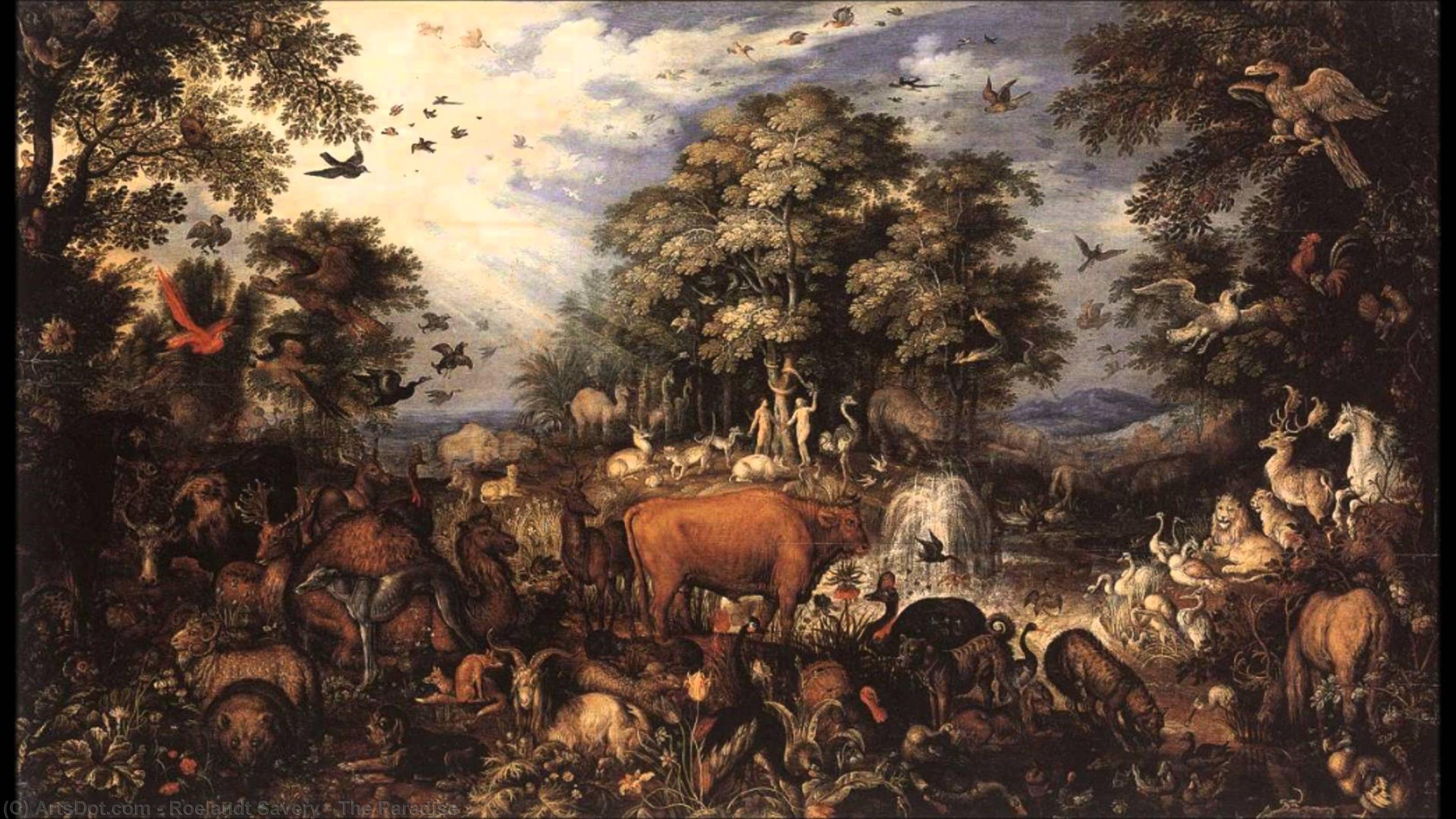 WikiOO.org - אנציקלופדיה לאמנויות יפות - ציור, יצירות אמנות Roelandt Savery - The Paradise