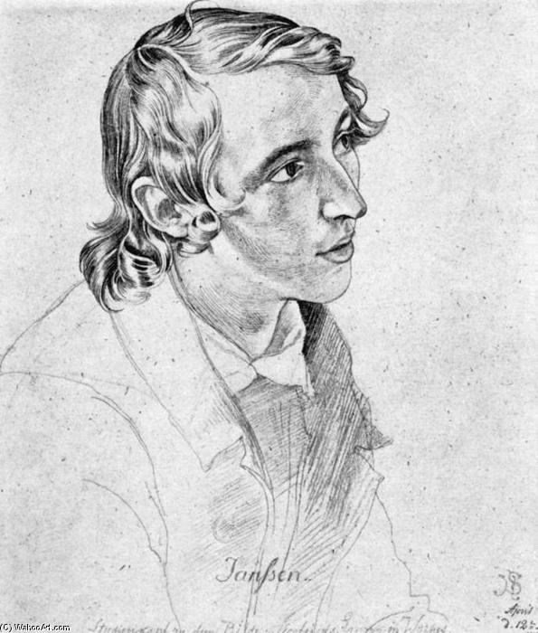 WikiOO.org - Enciclopédia das Belas Artes - Pintura, Arte por Julius Schnorr Von Carolsfeld - Portrait of Victor Emil Jansen