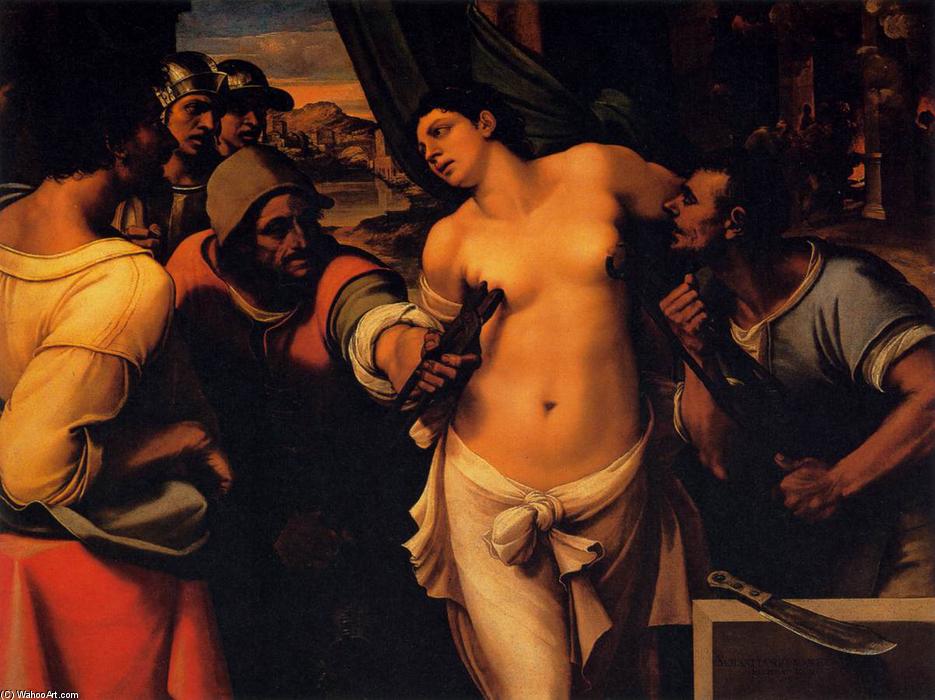 Wikioo.org - The Encyclopedia of Fine Arts - Painting, Artwork by Sebastiano Del Piombo - Martyrdom of St Agatha