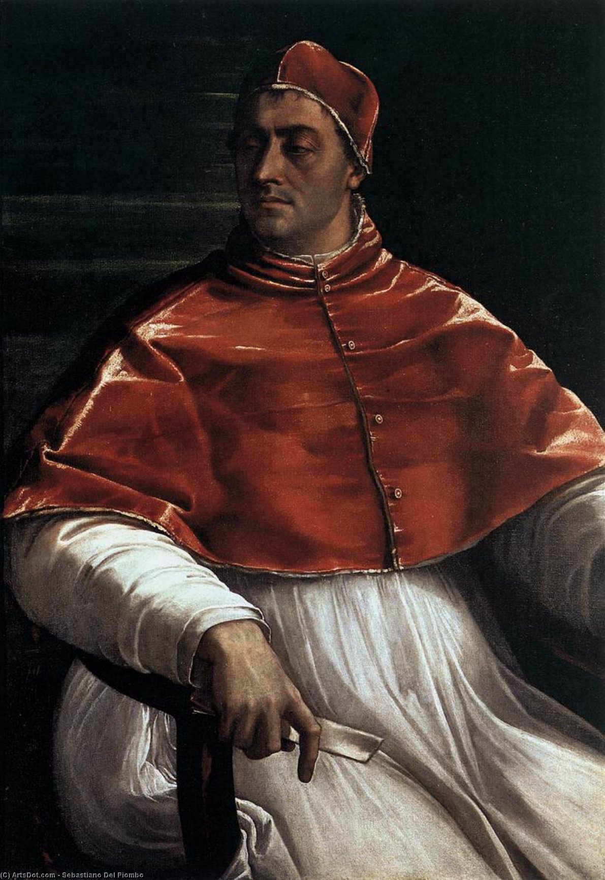 Wikioo.org – La Enciclopedia de las Bellas Artes - Pintura, Obras de arte de Sebastiano Del Piombo - Papa Clemente VII