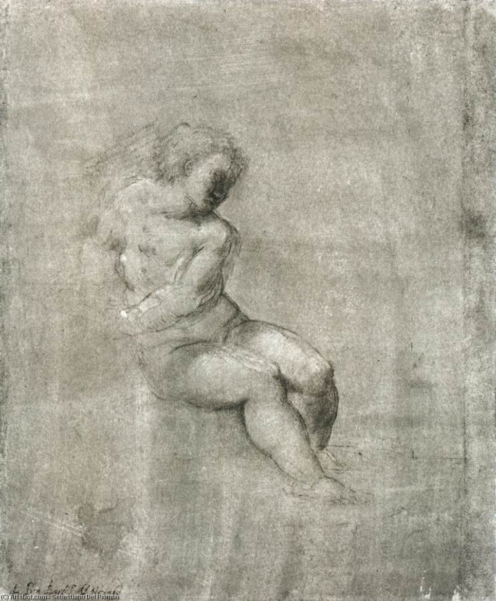 WikiOO.org - Encyclopedia of Fine Arts - Lukisan, Artwork Sebastiano Del Piombo - The Infant Jesus (verso)