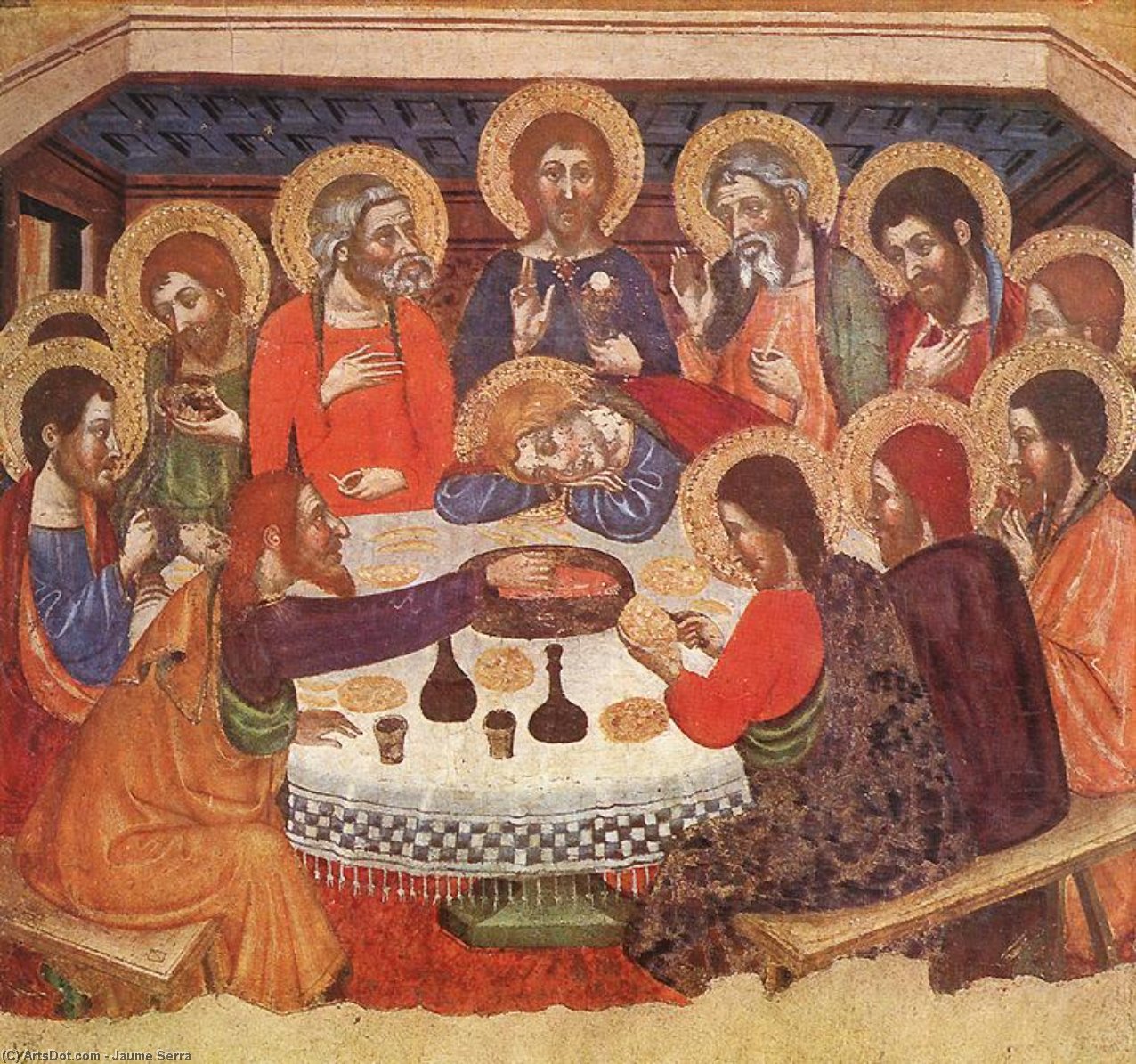WikiOO.org - Encyclopedia of Fine Arts - Maľba, Artwork Jaume Serra - The Last Supper