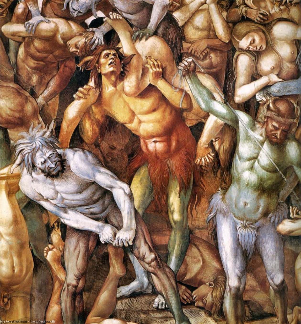 Wikioo.org – L'Enciclopedia delle Belle Arti - Pittura, Opere di Luca Signorelli - Il dannato particolare