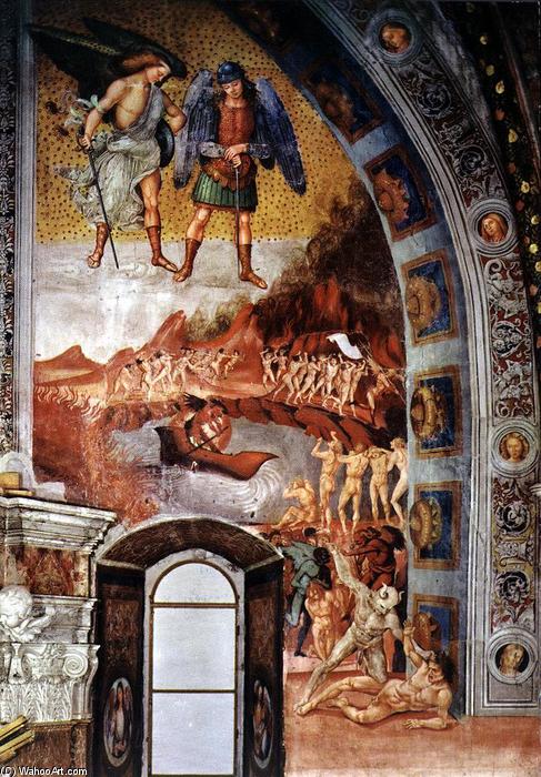 WikiOO.org - Enciclopédia das Belas Artes - Pintura, Arte por Luca Signorelli - The Damned Being Plunged into Hell