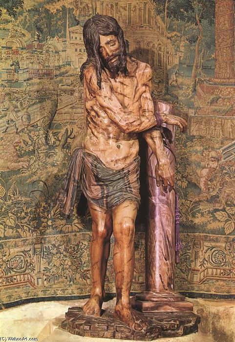Wikioo.org - The Encyclopedia of Fine Arts - Painting, Artwork by Diego De Siloe - Christ at the Column