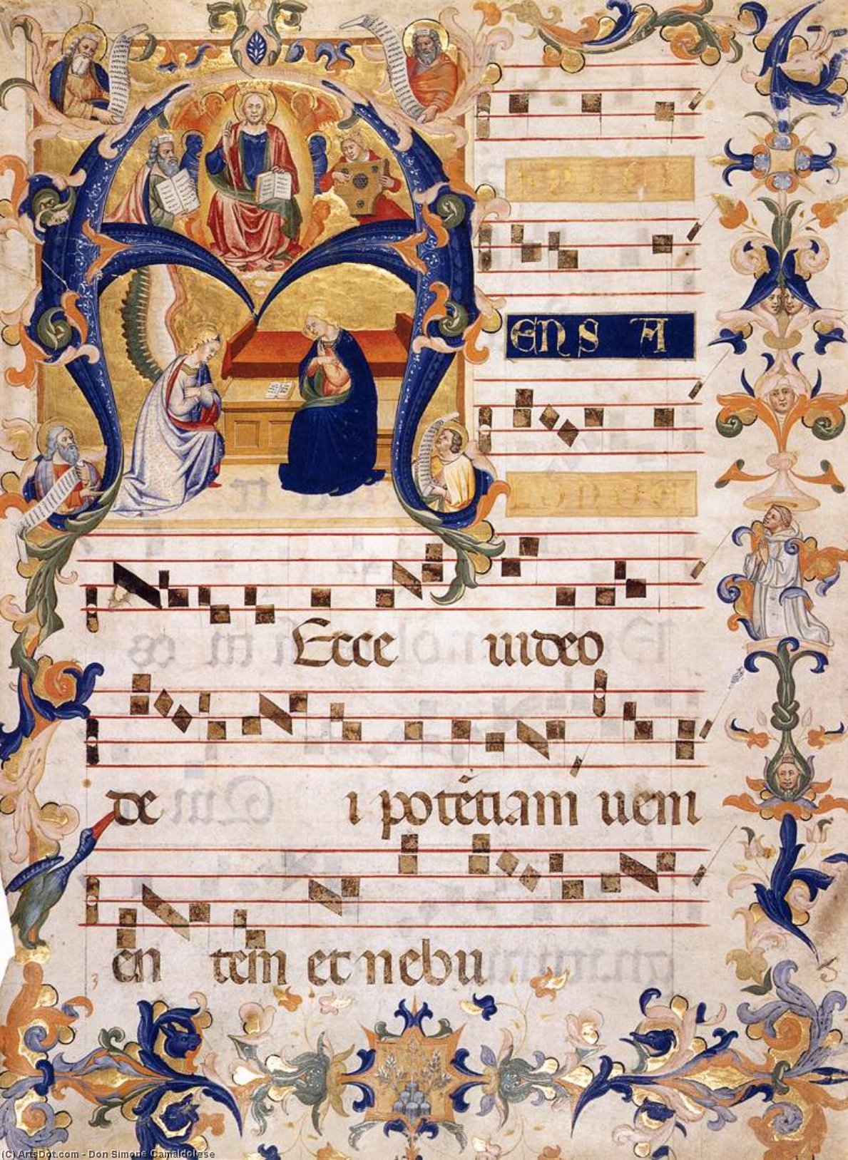 Wikioo.org - The Encyclopedia of Fine Arts - Painting, Artwork by Don Simone Camaldolese - Antiphonary