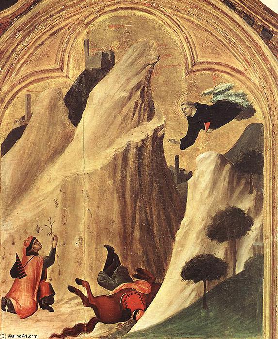 WikiOO.org - Enciklopedija dailės - Tapyba, meno kuriniai Simone Martini - Blessed Agostino Novello Altarpiece (detail)