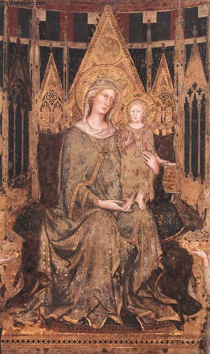 WikiOO.org - אנציקלופדיה לאמנויות יפות - ציור, יצירות אמנות Simone Martini - Maestà (detail)
