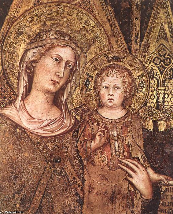 WikiOO.org - אנציקלופדיה לאמנויות יפות - ציור, יצירות אמנות Simone Martini - Maestà (detail)