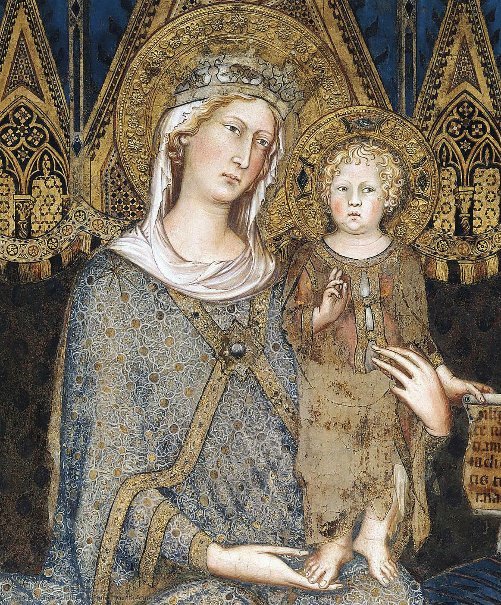 WikiOO.org - Enciclopedia of Fine Arts - Pictura, lucrări de artă Simone Martini - Maestà (detail)