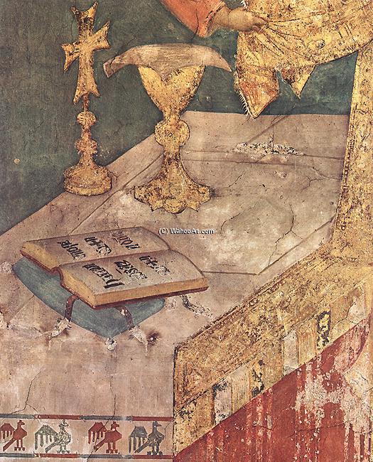 Wikioo.org - The Encyclopedia of Fine Arts - Painting, Artwork by Simone Martini - Miraculous Mass (detail)