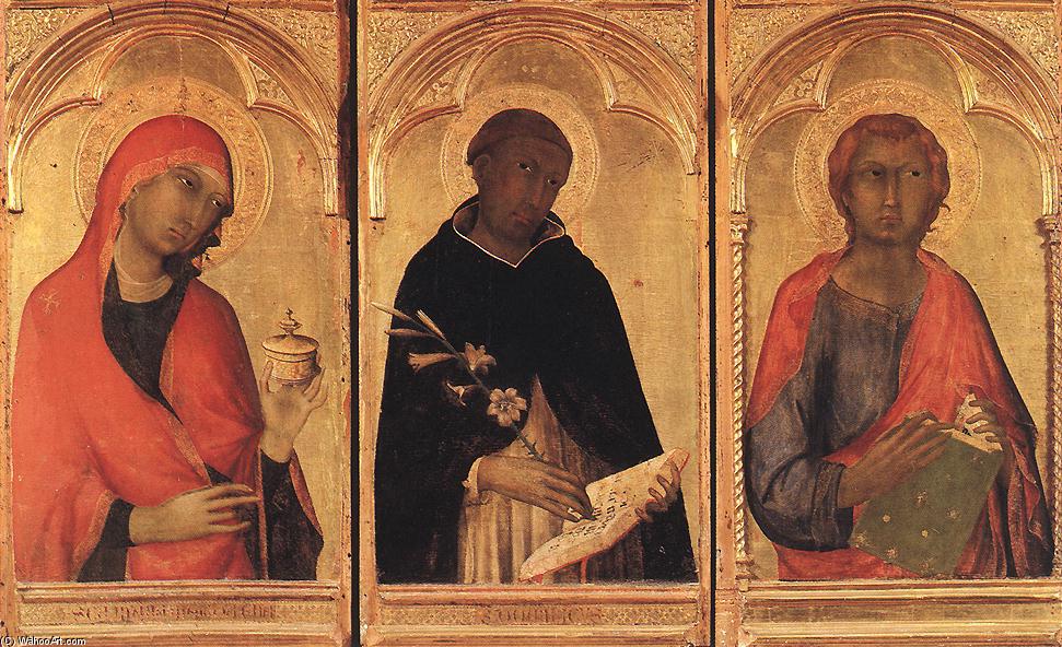 Wikioo.org - Bách khoa toàn thư về mỹ thuật - Vẽ tranh, Tác phẩm nghệ thuật Simone Martini - Polyptych of Santa Caterina (detail)