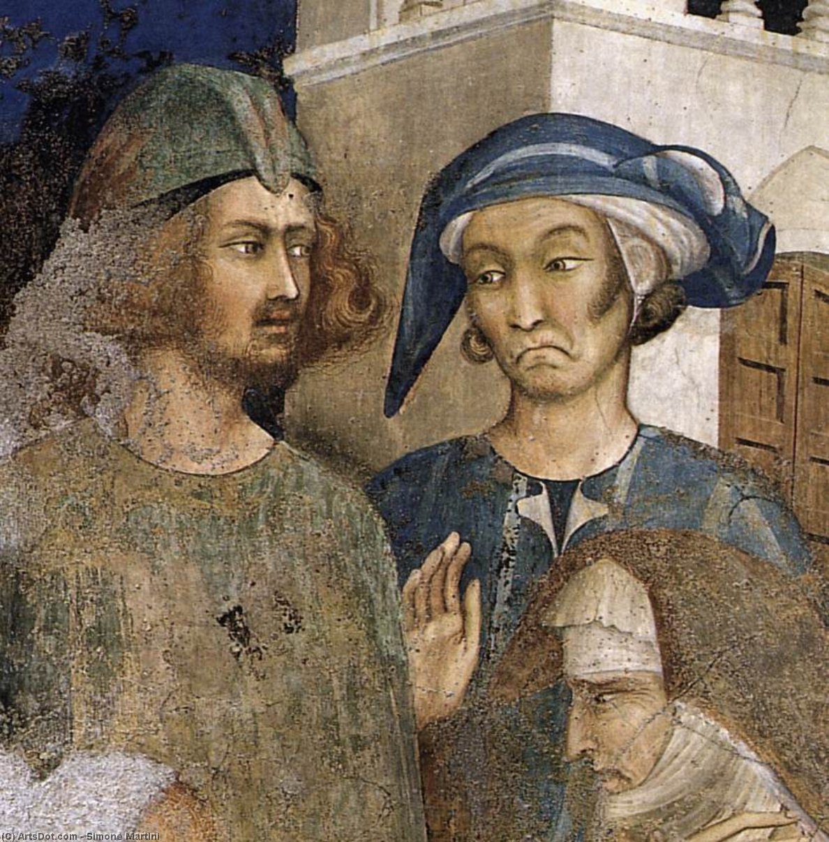 WikiOO.org - אנציקלופדיה לאמנויות יפות - ציור, יצירות אמנות Simone Martini - The Miracle of the Resurrected Child (detail)