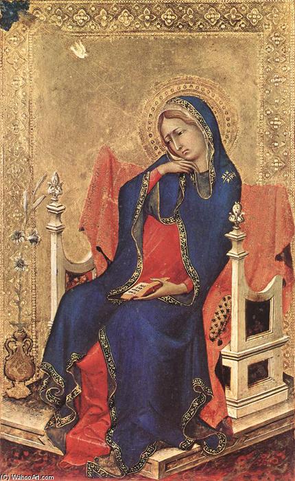 Wikioo.org - The Encyclopedia of Fine Arts - Painting, Artwork by Simone Martini - The Virgin of the Annunciation