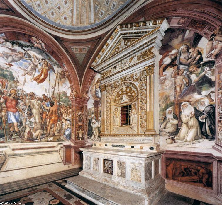 WikiOO.org - Güzel Sanatlar Ansiklopedisi - Resim, Resimler Il Sodoma (Giovanni Antonio Bazzi) - View of the Cappella di Santa Caterina