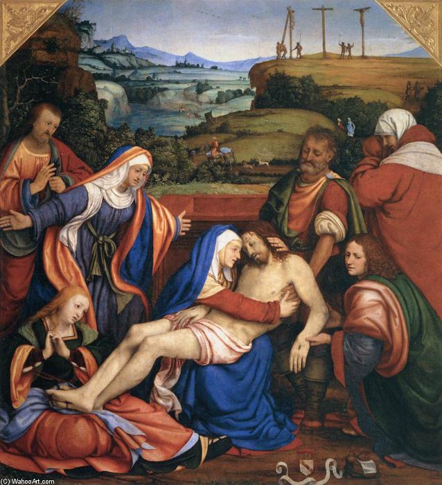 Wikioo.org – L'Enciclopedia delle Belle Arti - Pittura, Opere di Andrea Solario - lamento sul cristo morto