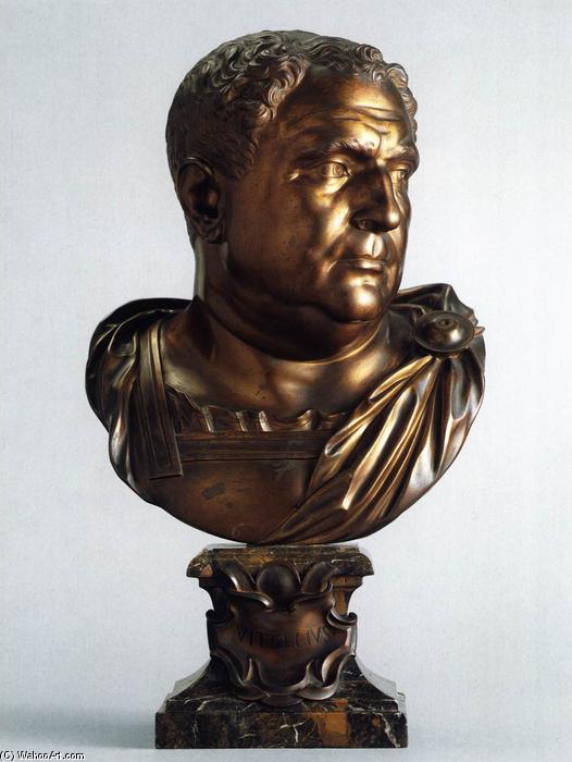 Wikioo.org - The Encyclopedia of Fine Arts - Painting, Artwork by Massimiliano Soldani Benzi - Bust of Vitellius