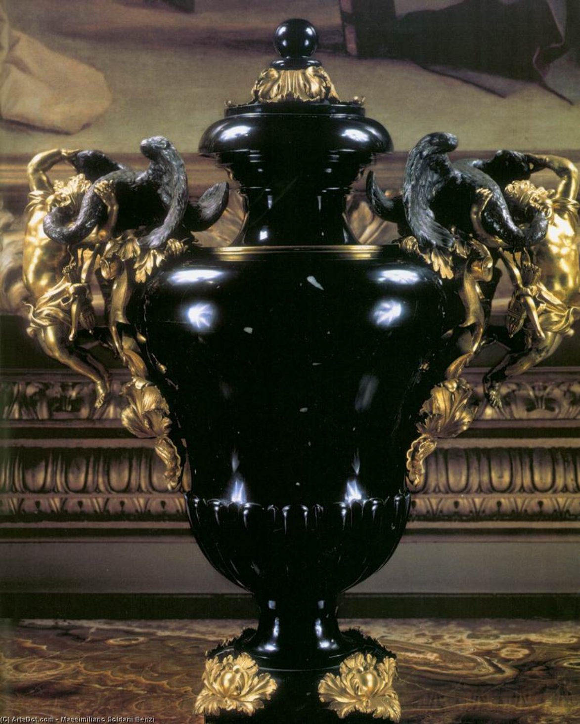 Wikioo.org - The Encyclopedia of Fine Arts - Painting, Artwork by Massimiliano Soldani Benzi - Vase