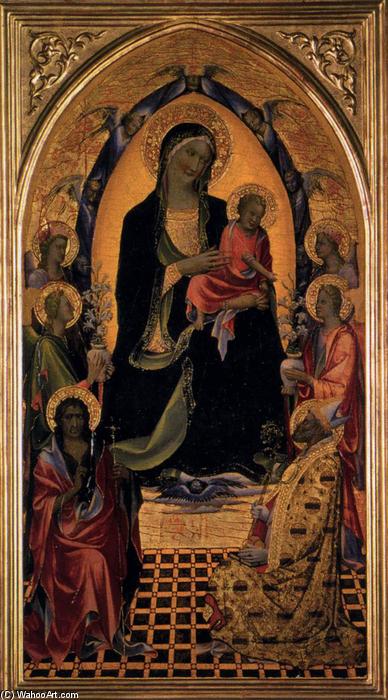 Wikioo.org - The Encyclopedia of Fine Arts - Painting, Artwork by Gherardo Di Jacopo Starnina - Virgin with Child and Saints