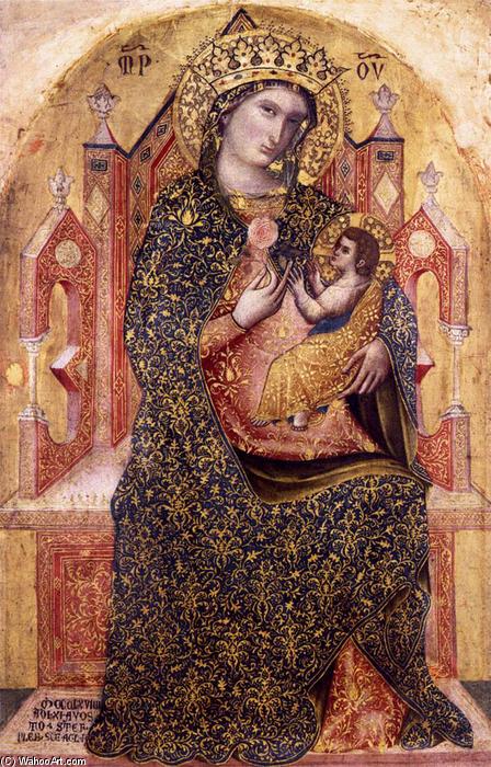 WikiOO.org - אנציקלופדיה לאמנויות יפות - ציור, יצירות אמנות Stefano Di Sant'agnese - Virgin and Child