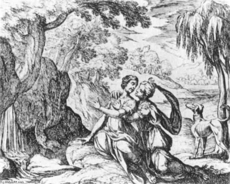 Wikioo.org - The Encyclopedia of Fine Arts - Painting, Artwork by Antonio Tempesta - Jupiter and Callisto