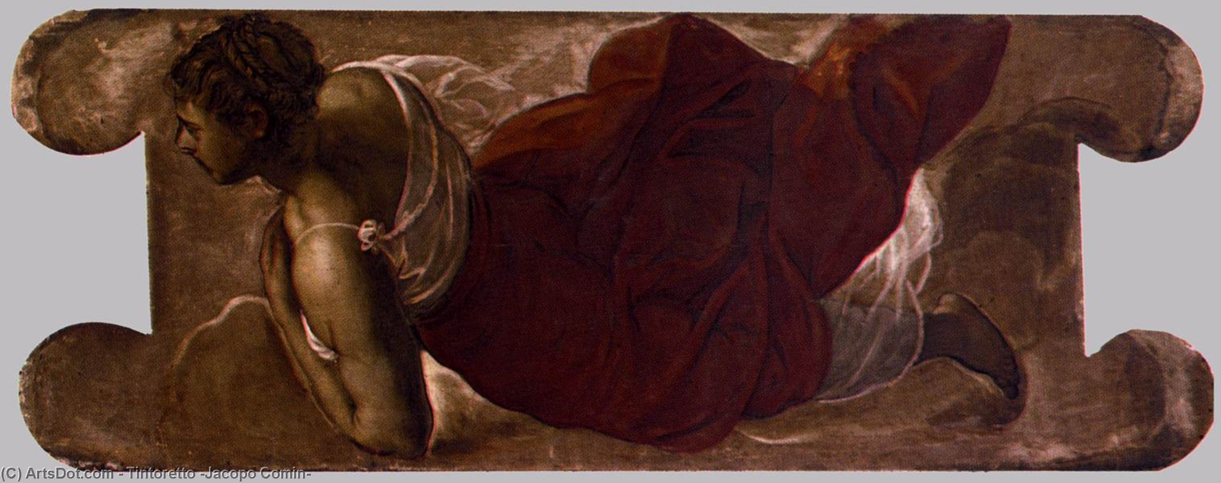 WikiOO.org - Encyclopedia of Fine Arts - Maľba, Artwork Tintoretto (Jacopo Comin) - Female figure