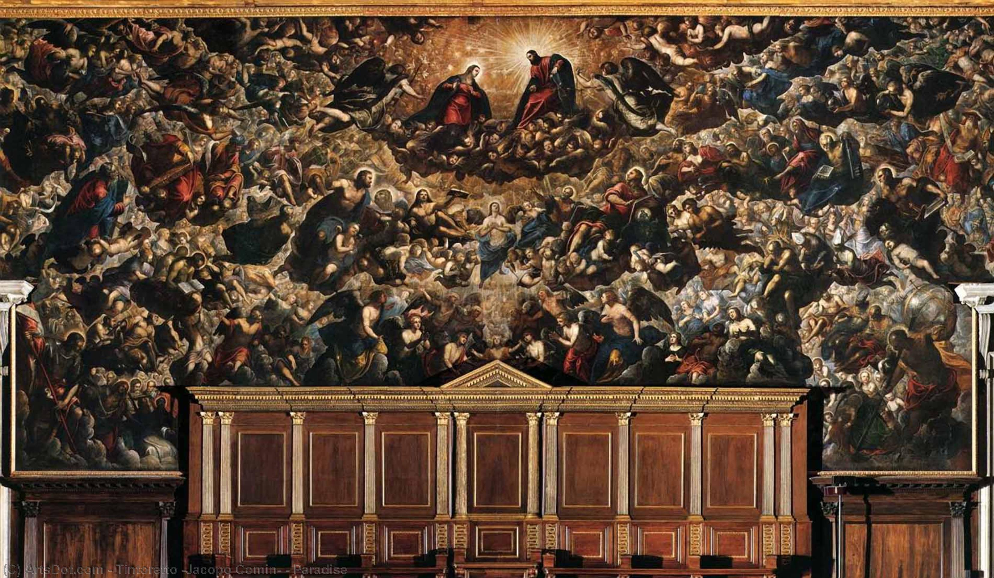 WikiOO.org - 百科事典 - 絵画、アートワーク Tintoretto (Jacopo Comin) - パラダイス
