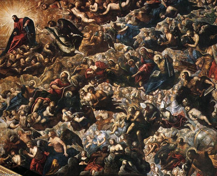 Wikioo.org - Bách khoa toàn thư về mỹ thuật - Vẽ tranh, Tác phẩm nghệ thuật Tintoretto (Jacopo Comin) - Paradise (detail)