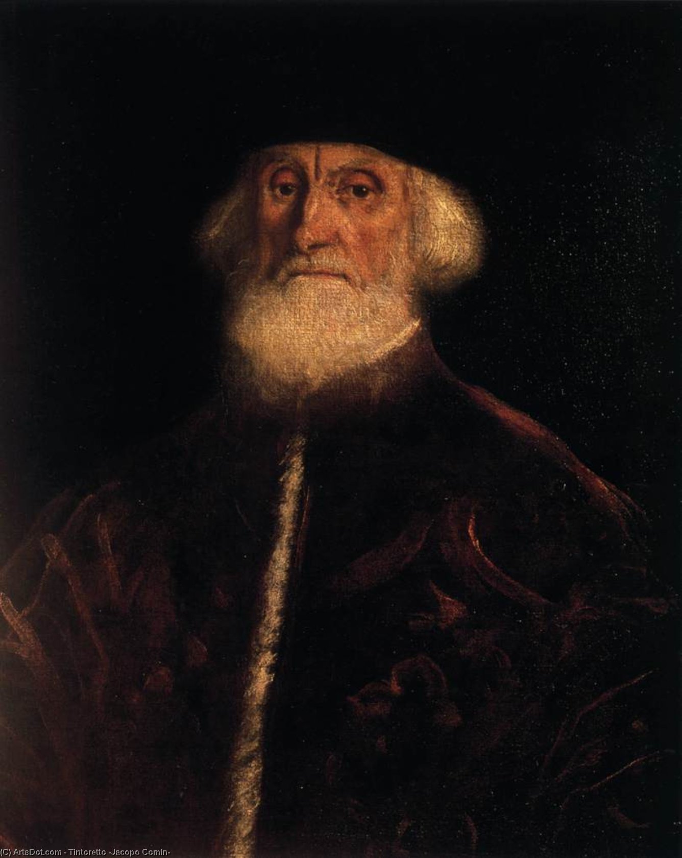 WikiOO.org - Encyclopedia of Fine Arts - Malba, Artwork Tintoretto (Jacopo Comin) - Portrait of Procurator Jacopo Soranzo
