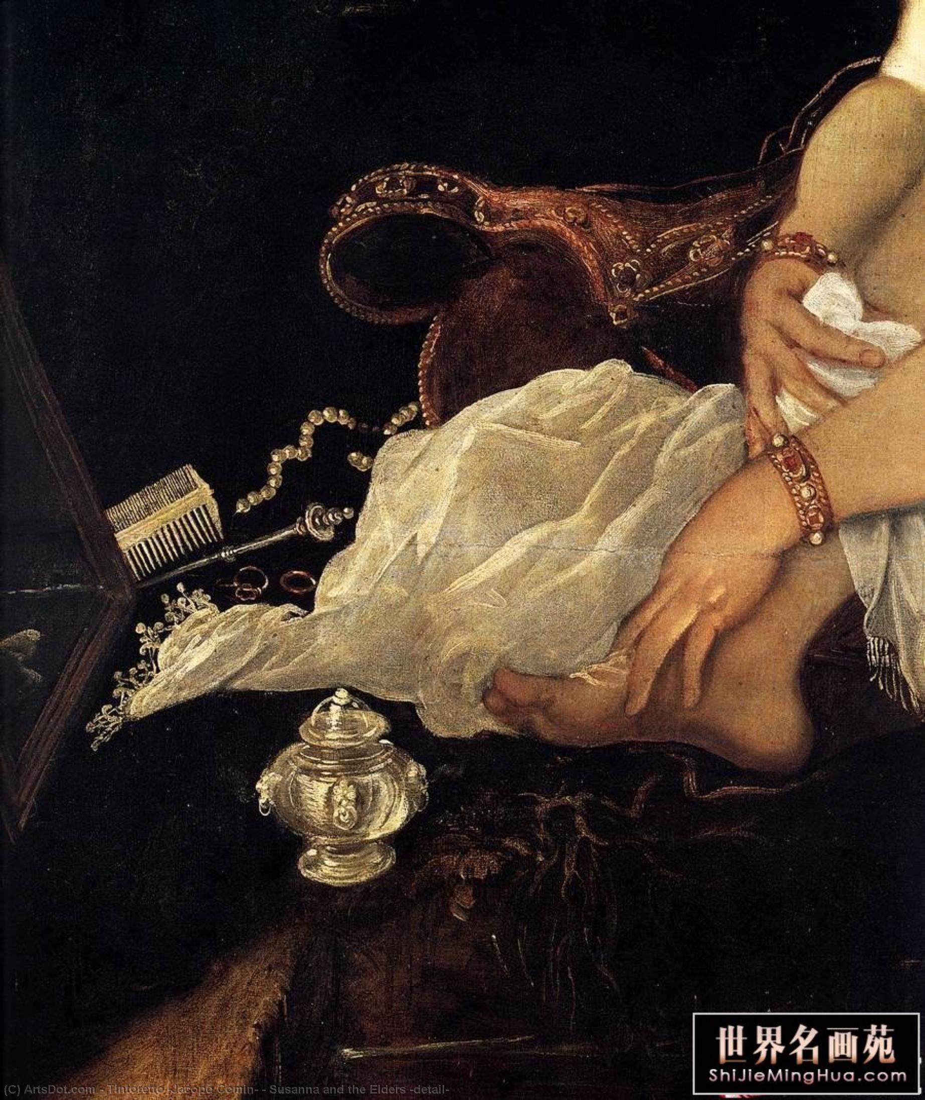 WikiOO.org - Enciclopédia das Belas Artes - Pintura, Arte por Tintoretto (Jacopo Comin) - Susanna and the Elders (detail)