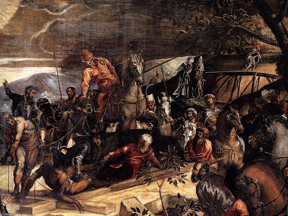WikiOO.org – 美術百科全書 - 繪畫，作品 Tintoretto (Jacopo Comin) - 被钉十字架 详细