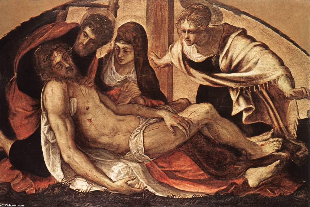 WikiOO.org - Güzel Sanatlar Ansiklopedisi - Resim, Resimler Tintoretto (Jacopo Comin) - The Deposition