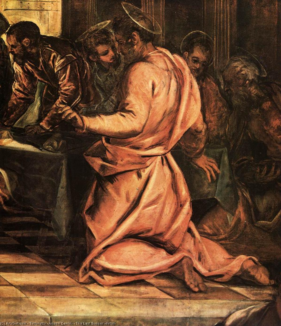 Wikioo.org - The Encyclopedia of Fine Arts - Painting, Artwork by Tintoretto (Jacopo Comin) - The Last Supper (detail)